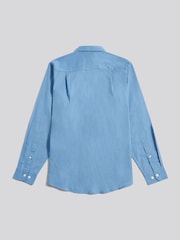 U.S. Polo Assn Blue Linen Blend Shirt - Image 6 of 7