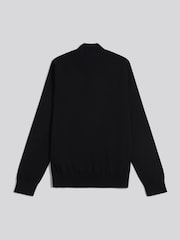 U.S. Polo Assn. Black Cotton Quarter Zip Funnel Jumper - Image 6 of 7