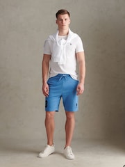 U.S. Polo Assn Blue Player 3 Sweat Shorts - Image 3 of 9