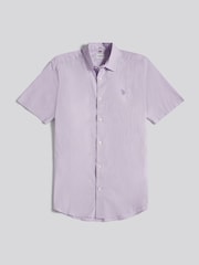 U.S. Polo Assn Purple Linen Blend Shorts Sleeve Shirt - Image 1 of 3