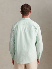 U.S. Polo Assn Green Linen Blend Shirt - Image 2 of 7