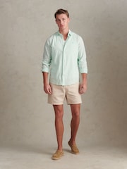 U.S. Polo Assn Green Linen Blend Shirt - Image 3 of 7
