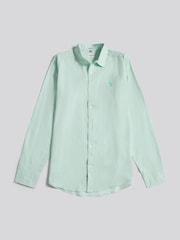 U.S. Polo Assn Green Linen Blend Shirt - Image 5 of 7