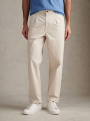 U.S. Polo Assn. Natural Pleat Front Lightweight Chino Trousers - Image 1 of 8
