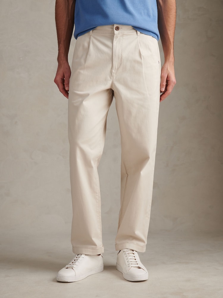 U.S. Polo Assn. Natural Pleat Front Lightweight Chino Trousers - Image 1 of 8