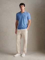 U.S. Polo Assn. Natural Pleat Front Lightweight Chino Trousers - Image 3 of 8