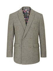 ירוק - רכיסה כפולה - Skopes ג'וד ז'קט חליפת חליפת טוויד מחויט - תמונה 12 מתוך 13