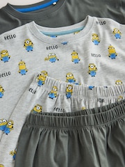 Көмірлі сұр Minions - Ұзын жеңді пижама 2 жиынтық (3-12жыл) - 8суретінің 7 суреті