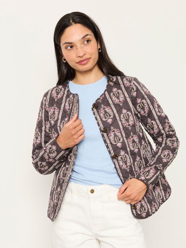 FatFace Paisley Quilted Jacket - Image 1 sur 6 FatFace Paisley Quilted Jacket - Image 1 sur 6