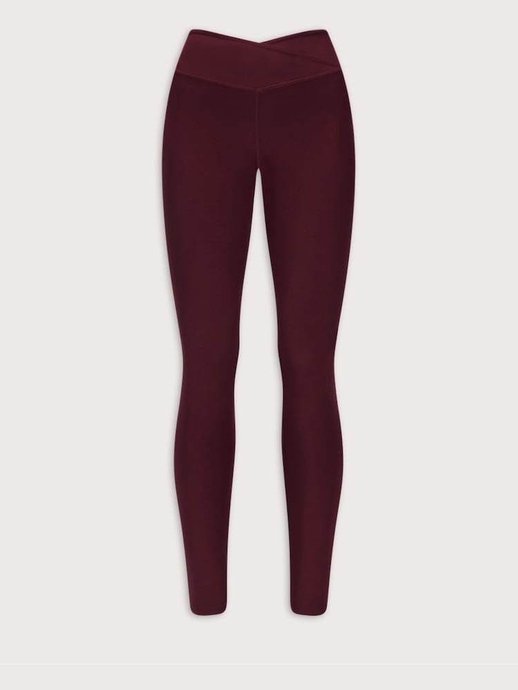 Sarkans - TALA Dayflex No Front Seam Wrap High Waist Full Leggings - Attēls 3 no 3