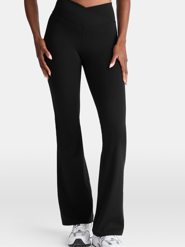 Schwarz - Tala Dayflex Wrap High Waisted Trousers - Bild 1 von 3