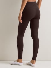 Brūna krāsa - TALA Dayflex No Front Seam Wrap High Waist Full Leggings - Attēls 2 no 3