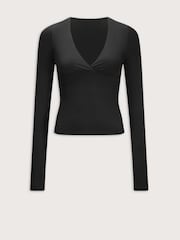 Tala Black Dayflex V-Neck Top - Image 3 of 3