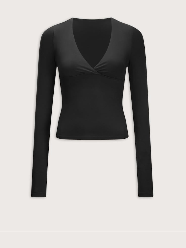 Tala Black Dayflex V-Neck Top - Image 3 of 3