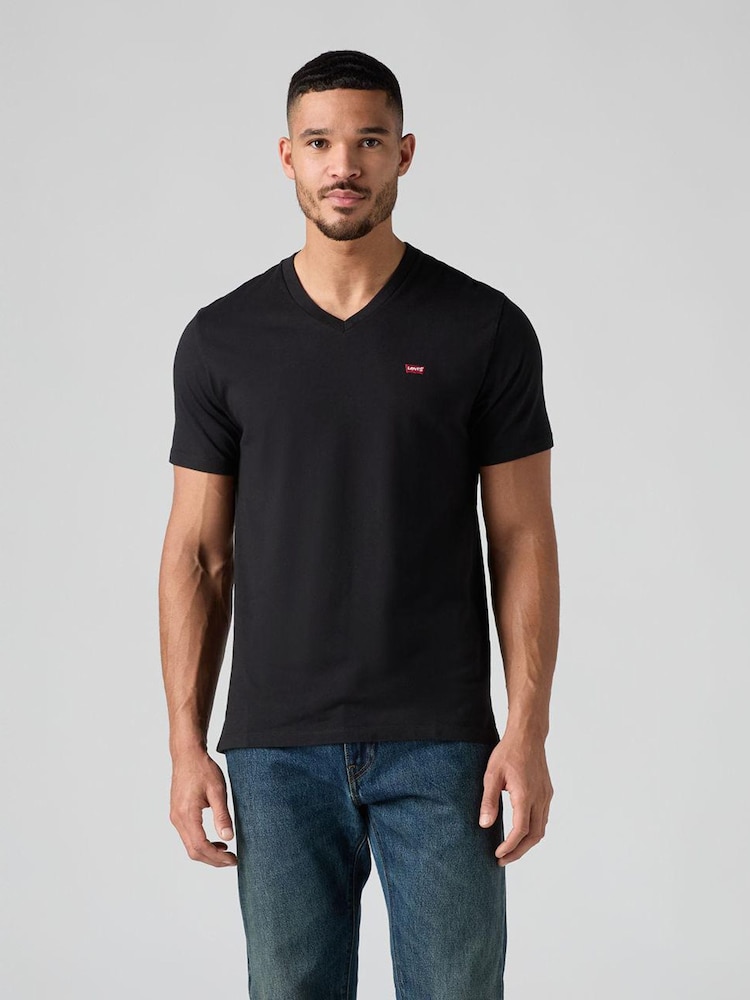 Levi's® Black Original-Hm-Vneck T-Shirt - Image 1 of 10