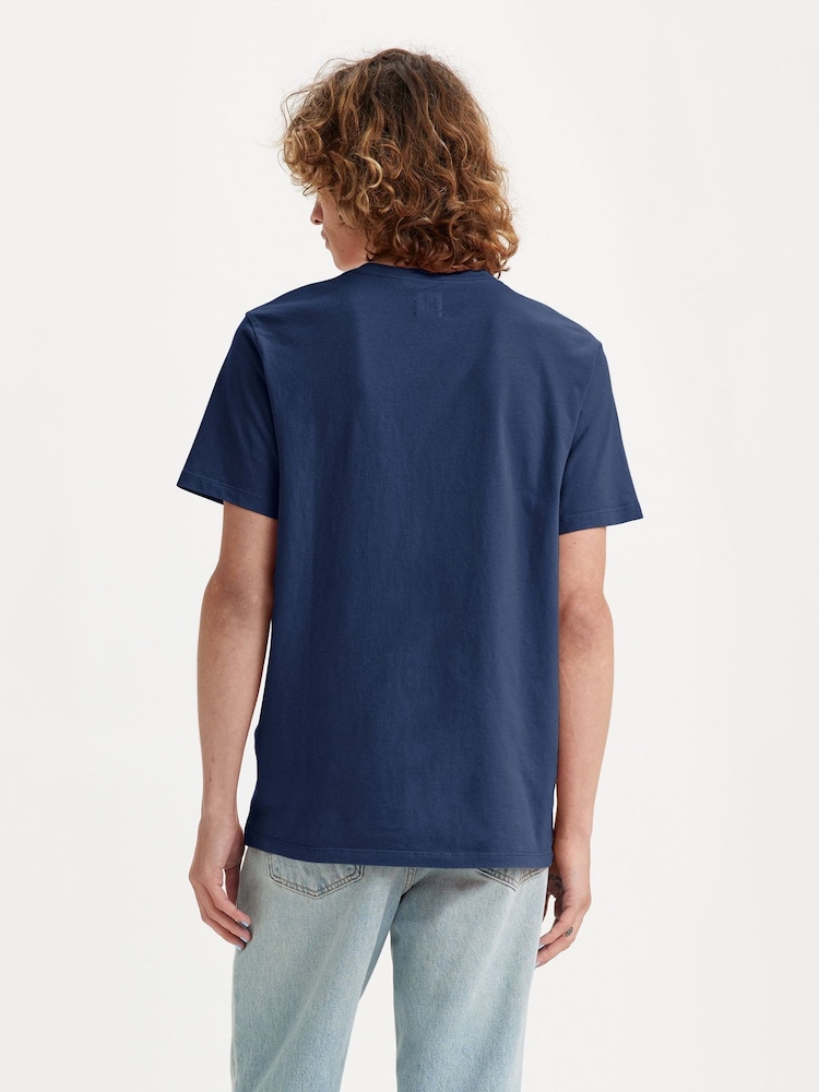 Levi's® Blue Original-Hm-Vneck T-Shirt - Image 2 of 3 Levi's® Blue Original-Hm-Vneck T-Shirt - Image 2 of 3