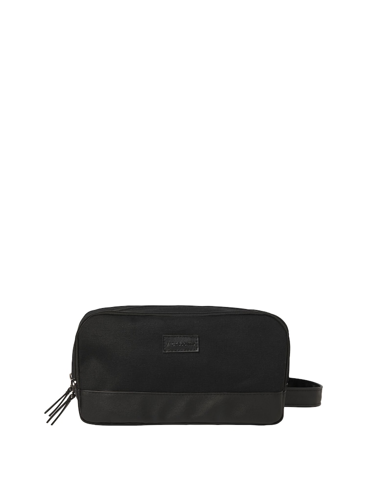 Noir - JACK & JONES Canvas Toiletry Bag - Image 1 de 6