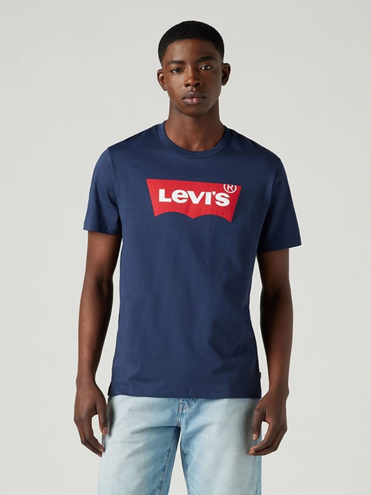 Levi's® Blue Graphic-Set-In-Neck T-Shirt - Image 1 of 4