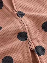 Brown Animal Print Two-Way Zip Baby Sleepsuits 4 Pack (0mths-3yrs) - Image 9 of 10