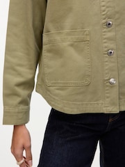 VERO MODA Green Long Sleeve Denim Shacket - Image 4 of 6