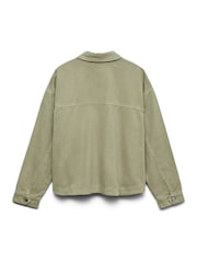 VERO MODA Green Long Sleeve Denim Shacket - Image 6 of 6