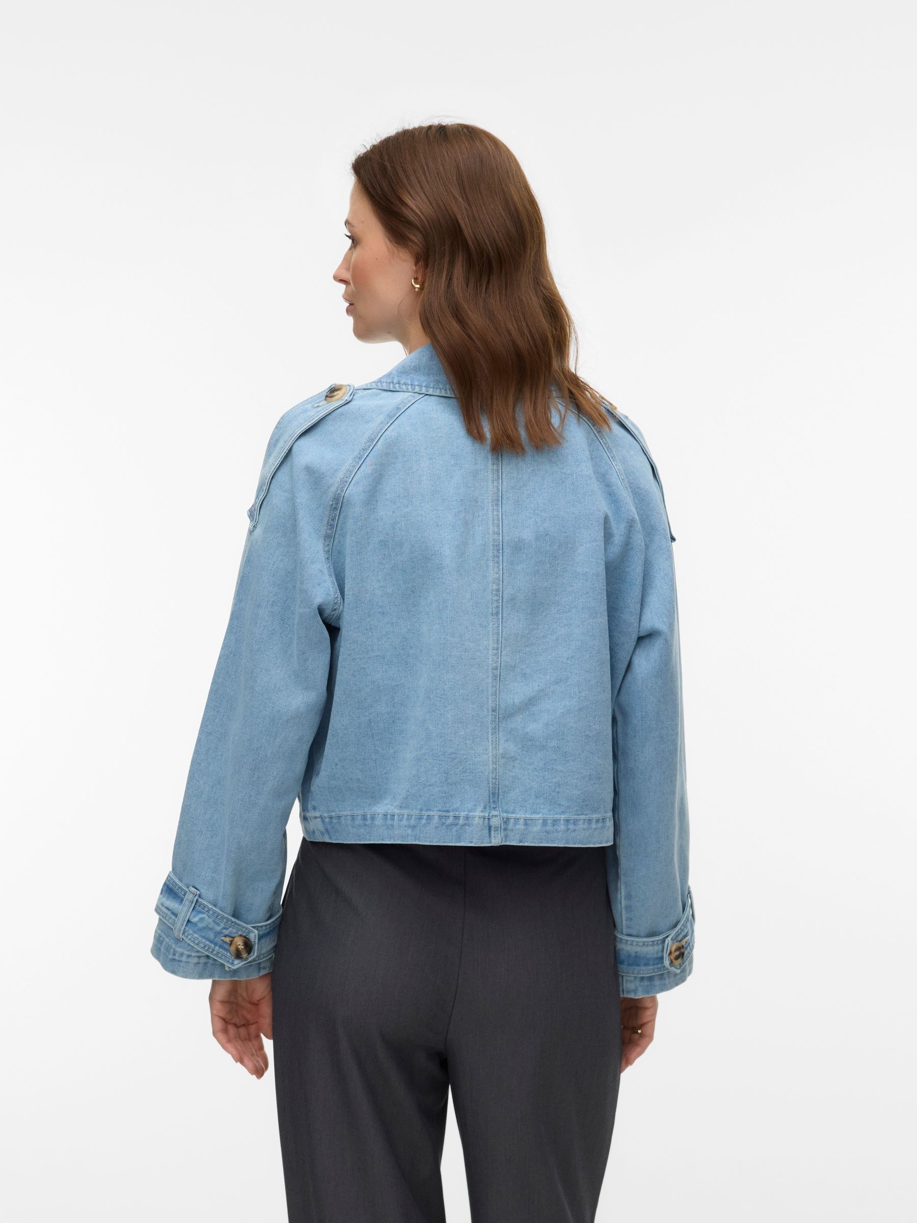 Buy VERO MODA Blue Short Denim Trench Coat from Next USA