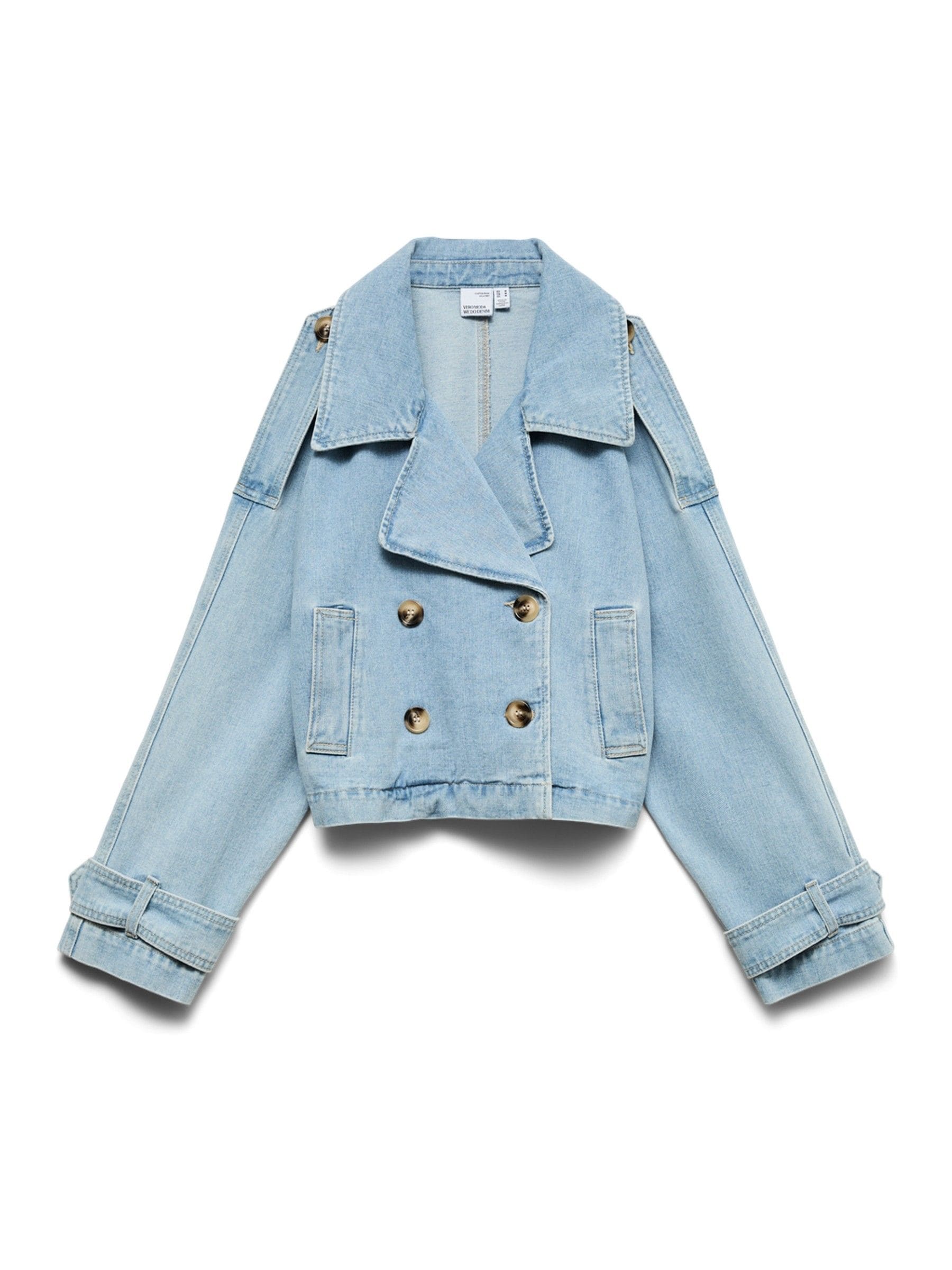 Buy VERO MODA Blue Short Denim Trench Coat from Next USA