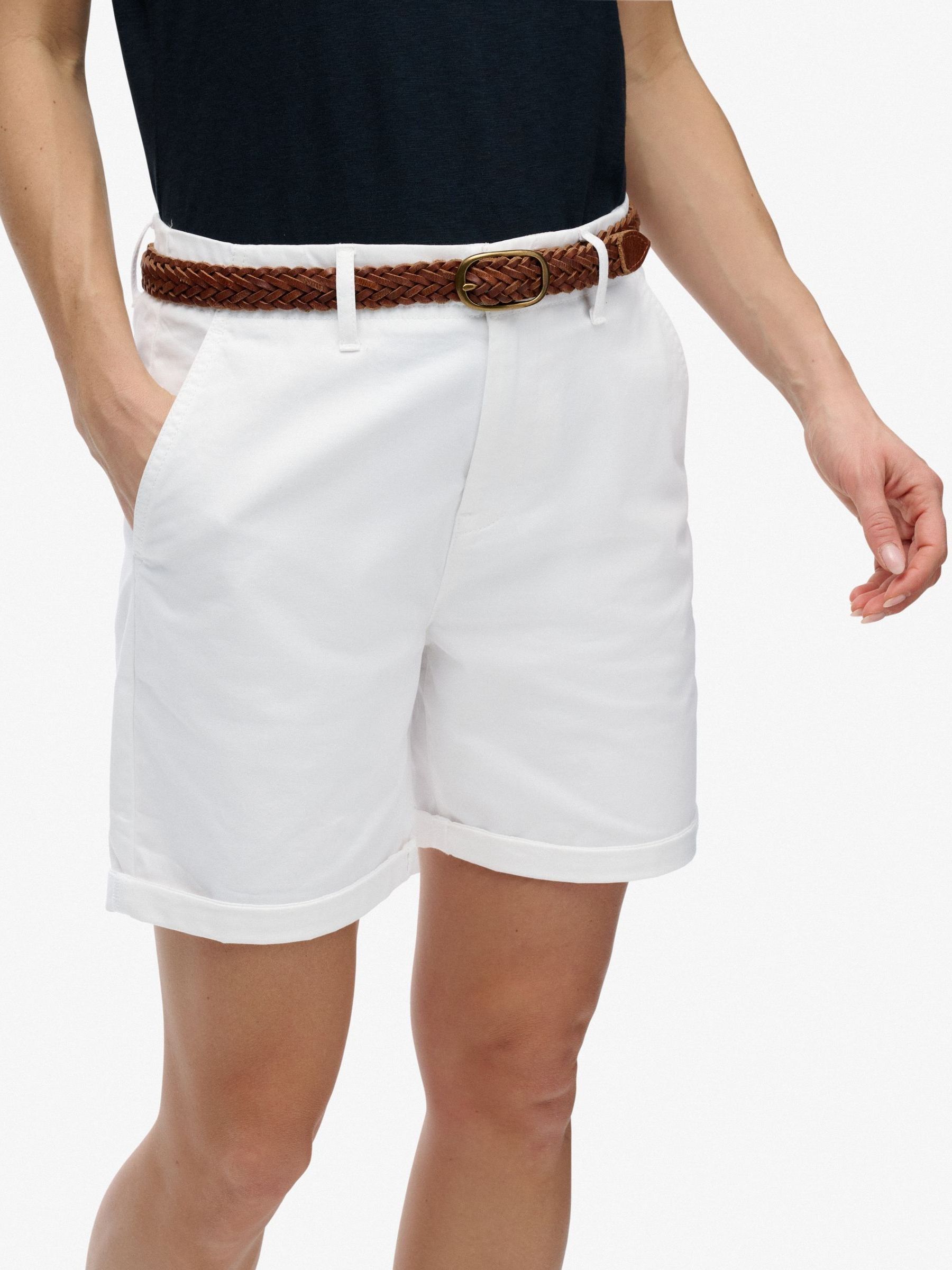 Superdry Women's White Shorts - Image 3