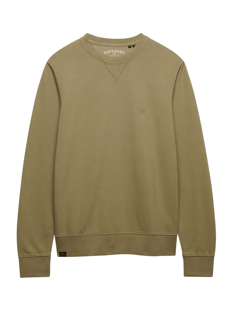 Superdry Green Classic Essential Sweatshirt - Image 6 of 6