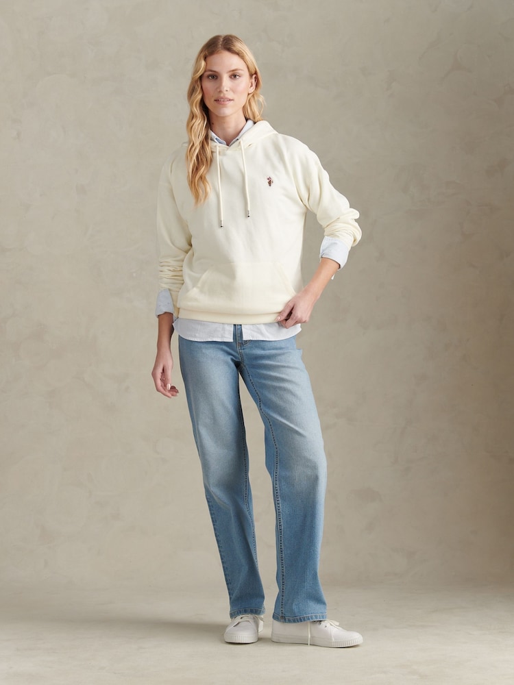 U.S. Polo Assn. Cream Double Horsemen Logo Hoodie - Image 2 of 9