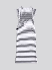 U.S. Polo Assn. Stripe Tie Detail Midi Dress - Bild 2 von 3