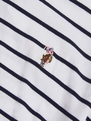 U.S. Polo Assn. Stripe Tie Detail Midi Dress - Bild 3 von 3