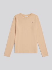 U.S. Polo Assn Natural Double Horsemen Long Sleeve T-Shirt - Image 1 of 3