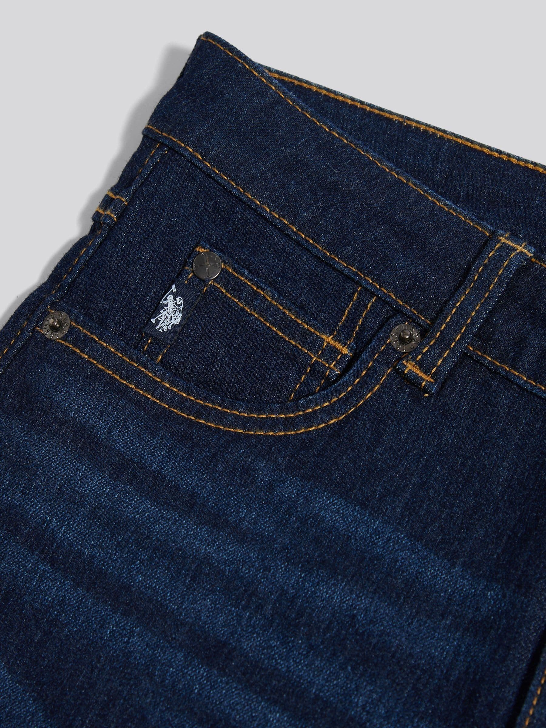 Buy U.S. Polo Assn. Blue Wide Fit Jeans from Next USA