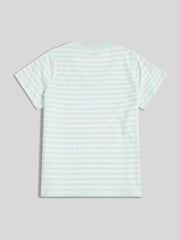 U.S. Polo Assn. Green Stripe V-Neck T-Shirt - Image 6 of 7