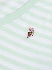 U.S. Polo Assn. Green Stripe V-Neck T-Shirt - Image 7 of 7