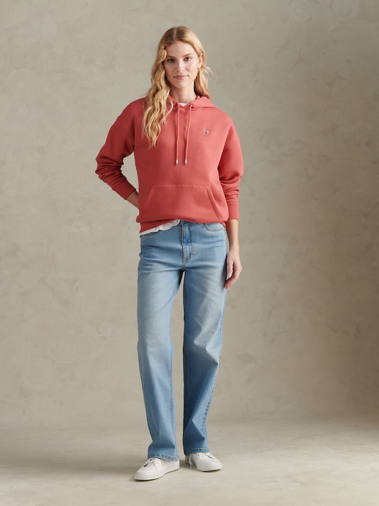 U.S. Polo Assn. Red Double Horsemen Hoodie - Image 2 of 9