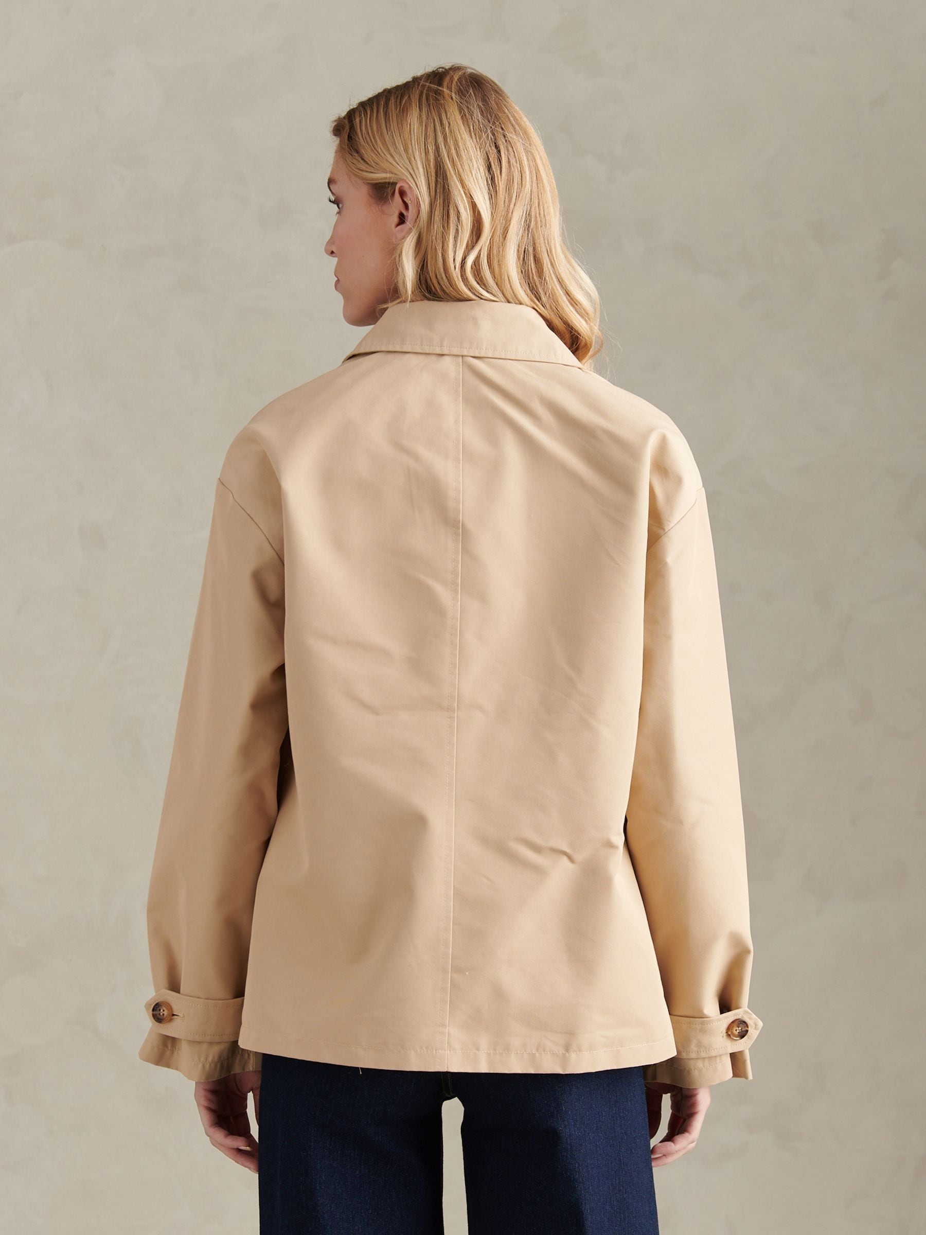 Buy U.S. Polo Assn Natural Water Resistant Short Trench Coat from