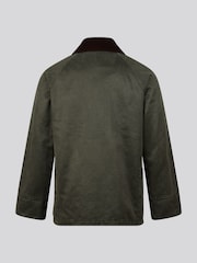 אפור - U.S. Polo Assn Waxed Cotton Short Parka - תמונה 9 מתוך 11