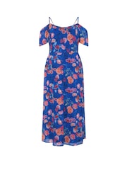 Blau - Yours Curve London Schulterfreies Maxikleid - Bild 5 von 5