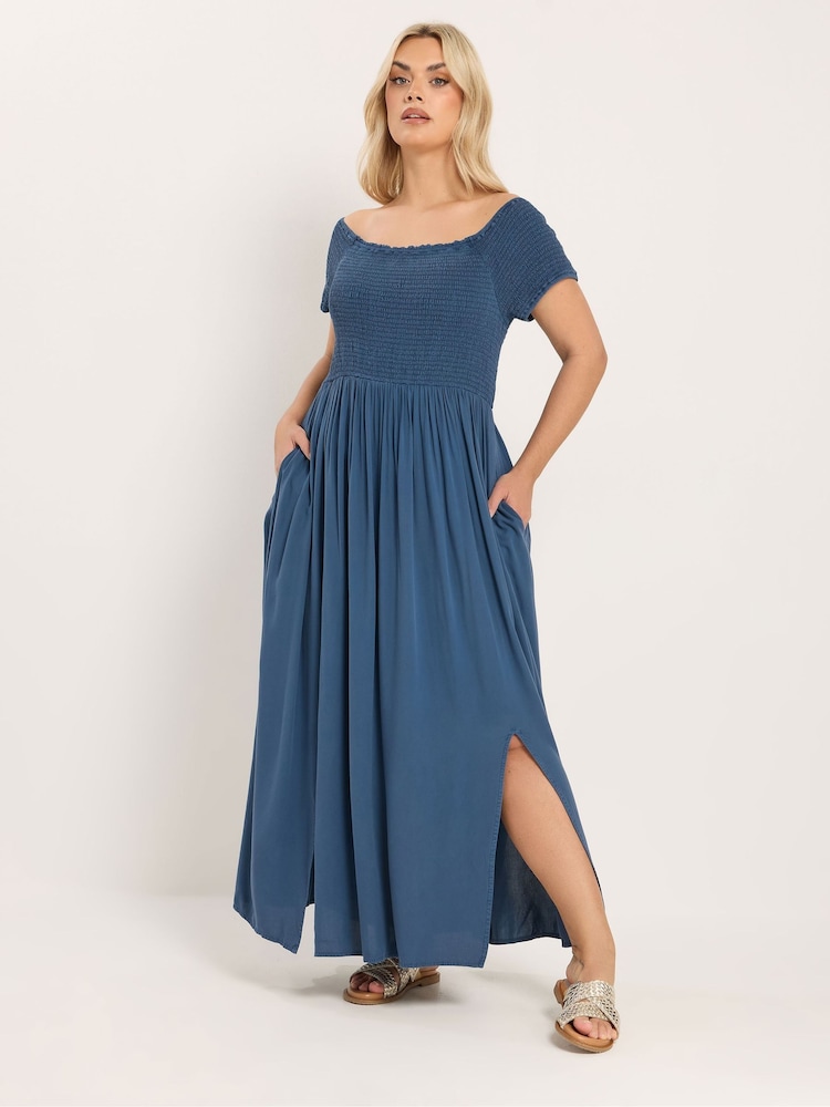 Yours Curve Μάξι φόρεμα Bardot - Εικόνα 1 από 6