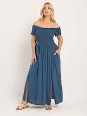 Yours Curve Μάξι φόρεμα Bardot - Εικόνα 3 από 6