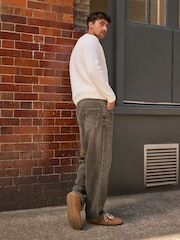Washed Brown Baggy Fit Jeans - Image 2 of 6