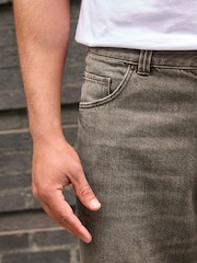 Washed Brown Baggy Fit Jeans - Image 5 of 6