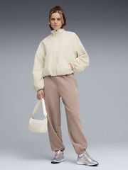 Puma Brown Wardrobe Essentials Relaxed Sweatpants - Image 3 of 5