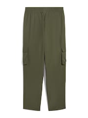 Puma Green Essentials No. 1 Logo Woven Cargo Trousers - Image 2 of 2