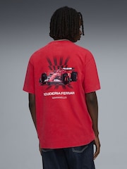 Puma Red Scuderia Ferrari Car Graphic T-Shirt - Image 2 of 5