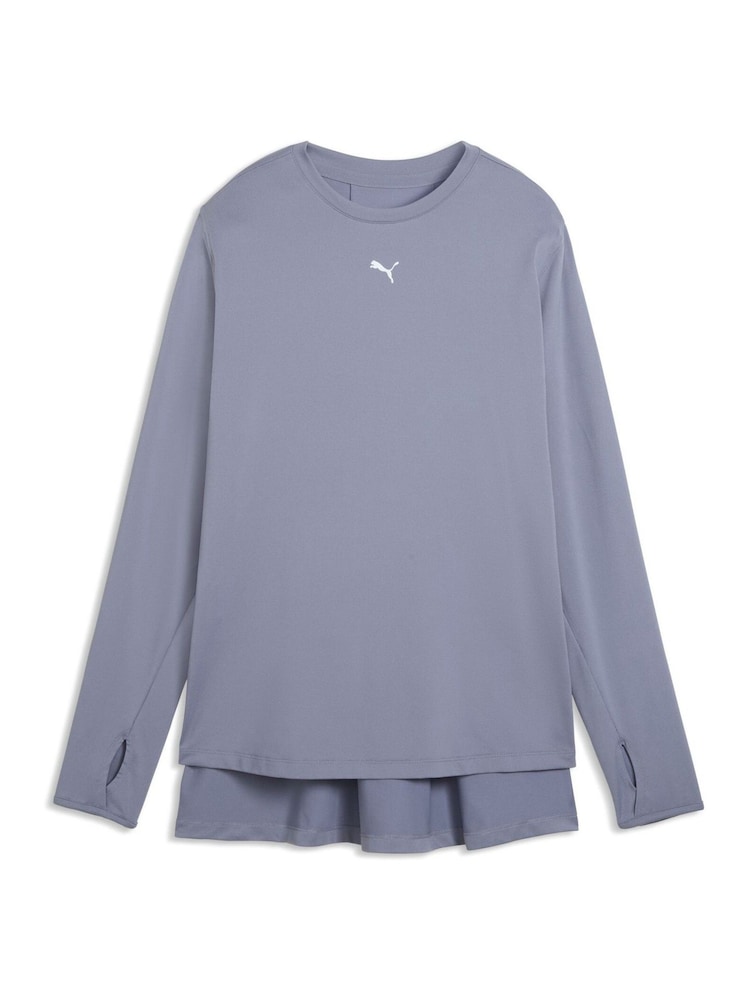 Puma Grey Modest Oversized T-Shirt - Image 1 of 2 Puma Grey Modest Oversized T-Shirt - Image 1 of 2