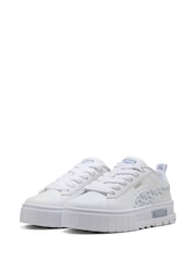 Puma White Mayze Wild Trainers - Image 1 of 6