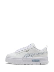 Puma White Mayze Wild Trainers - Image 3 of 6